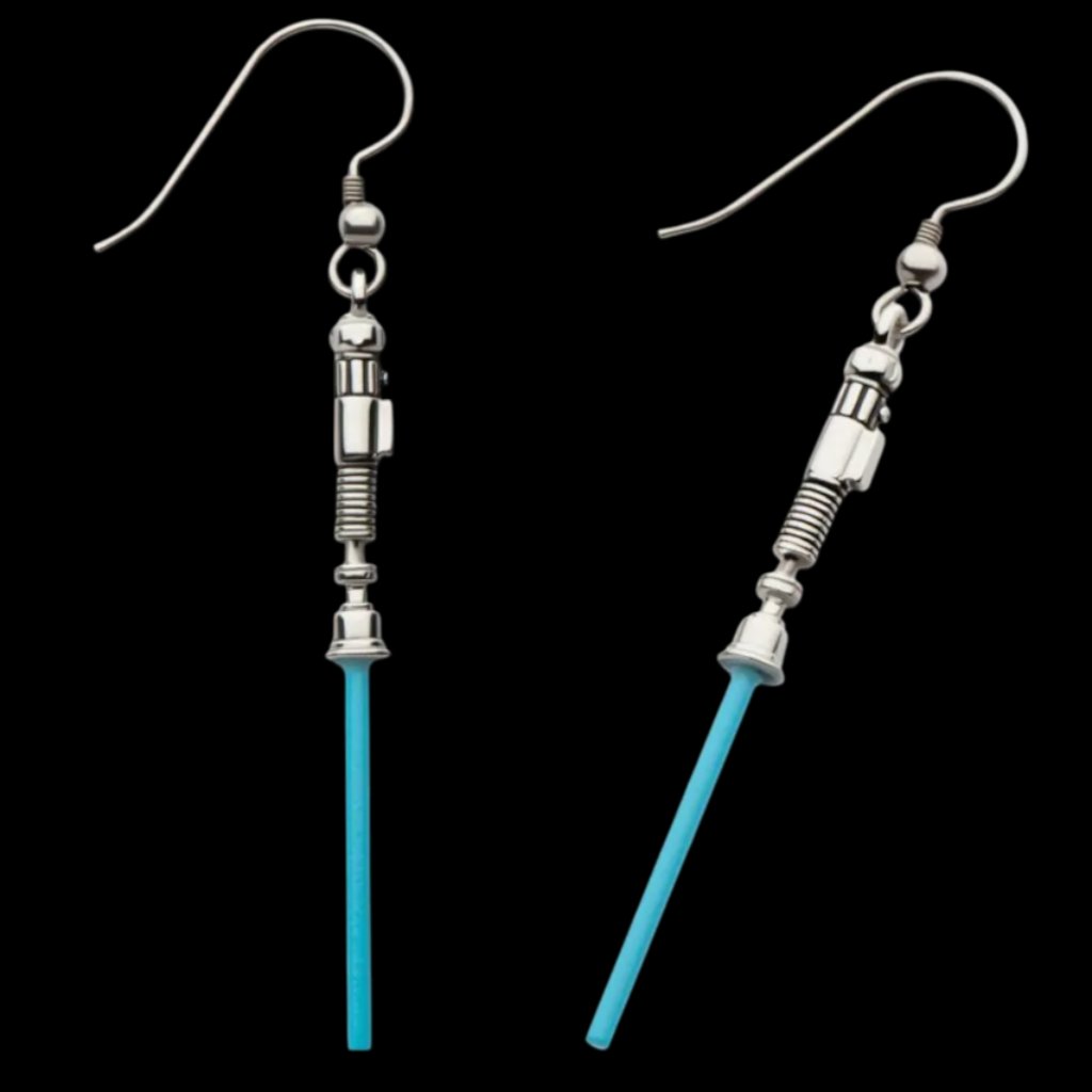 Star Wars Luke Skywalkers Lightsaber Dangle Earrings 15$